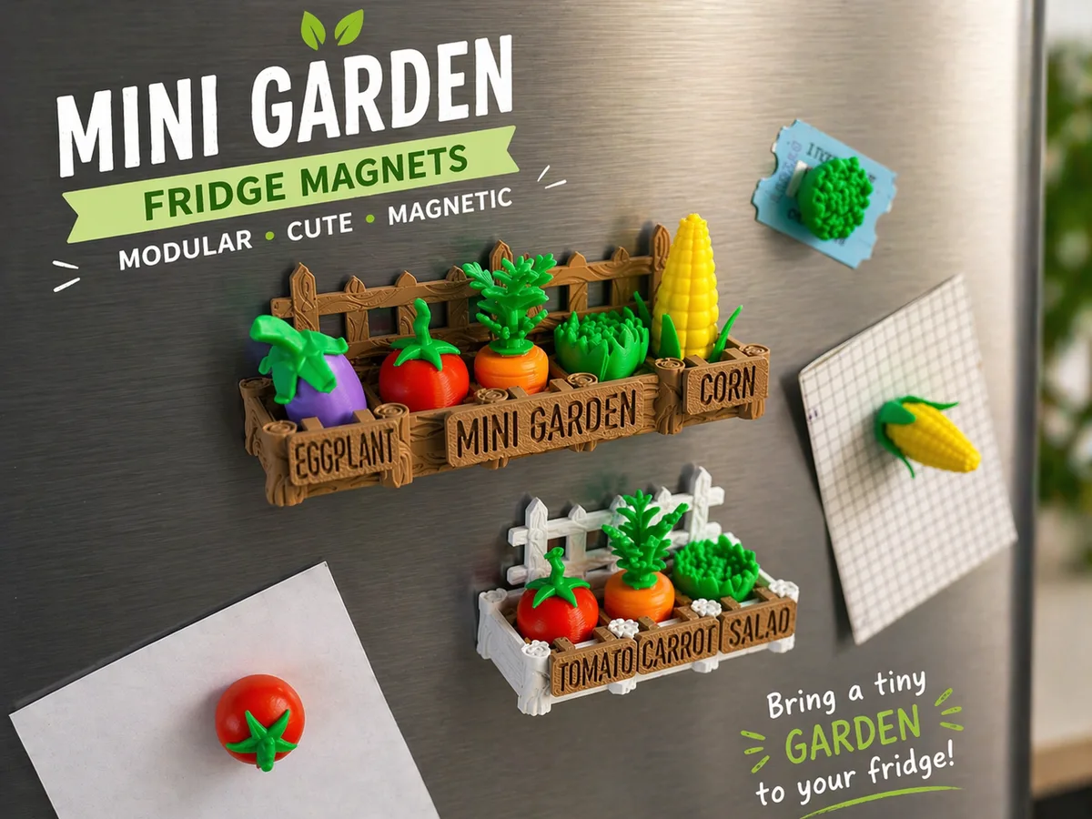 Imanes de verduras de huerta