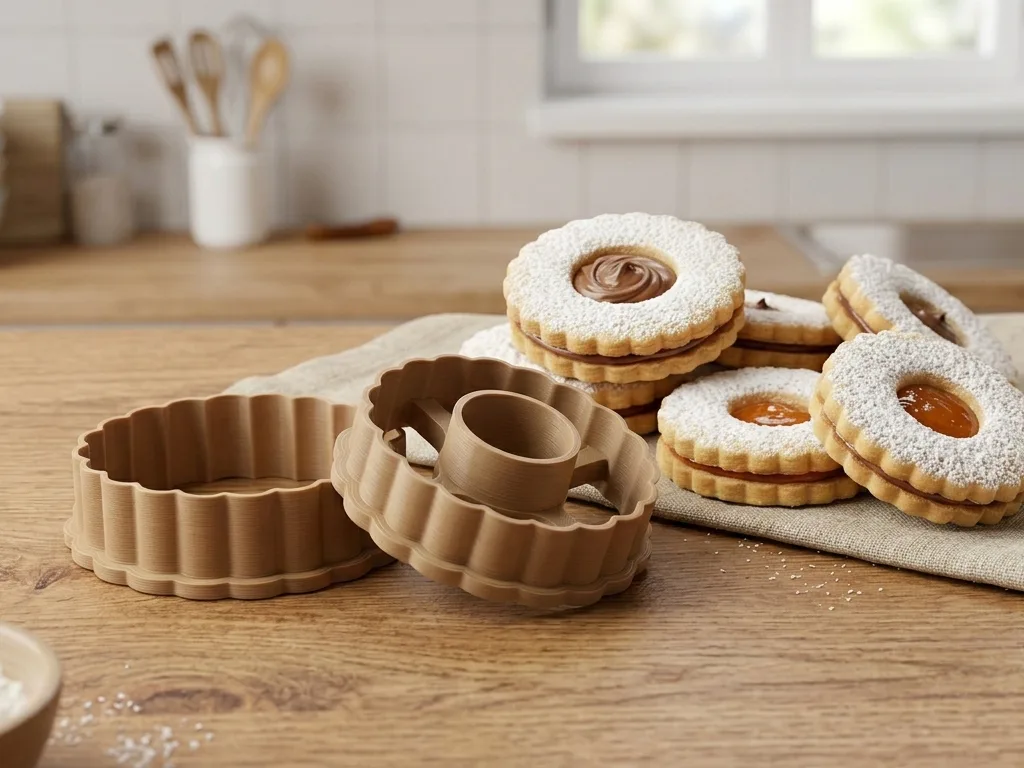 Cortante de galletitas con ventana central