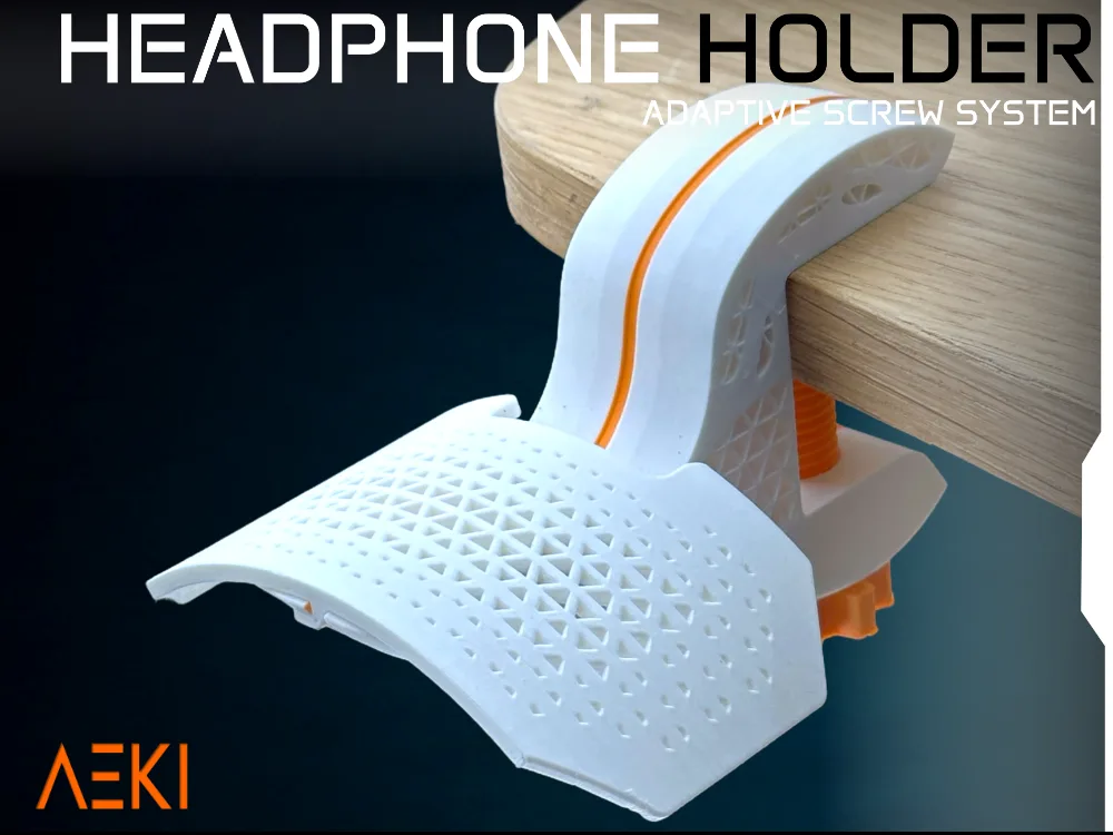 Soporte de auriculares con abrazadera al escritorio