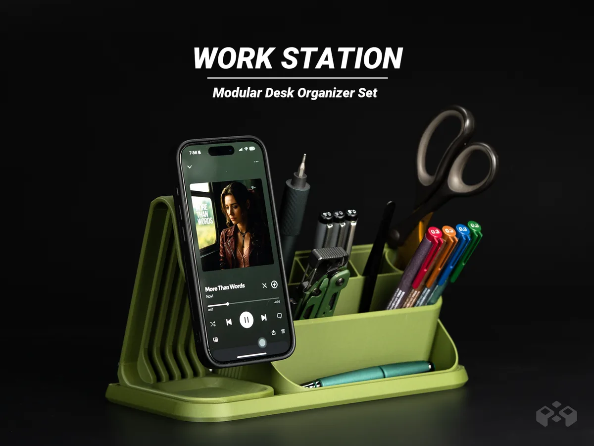 Sistema modular de escritorio con carga magnética