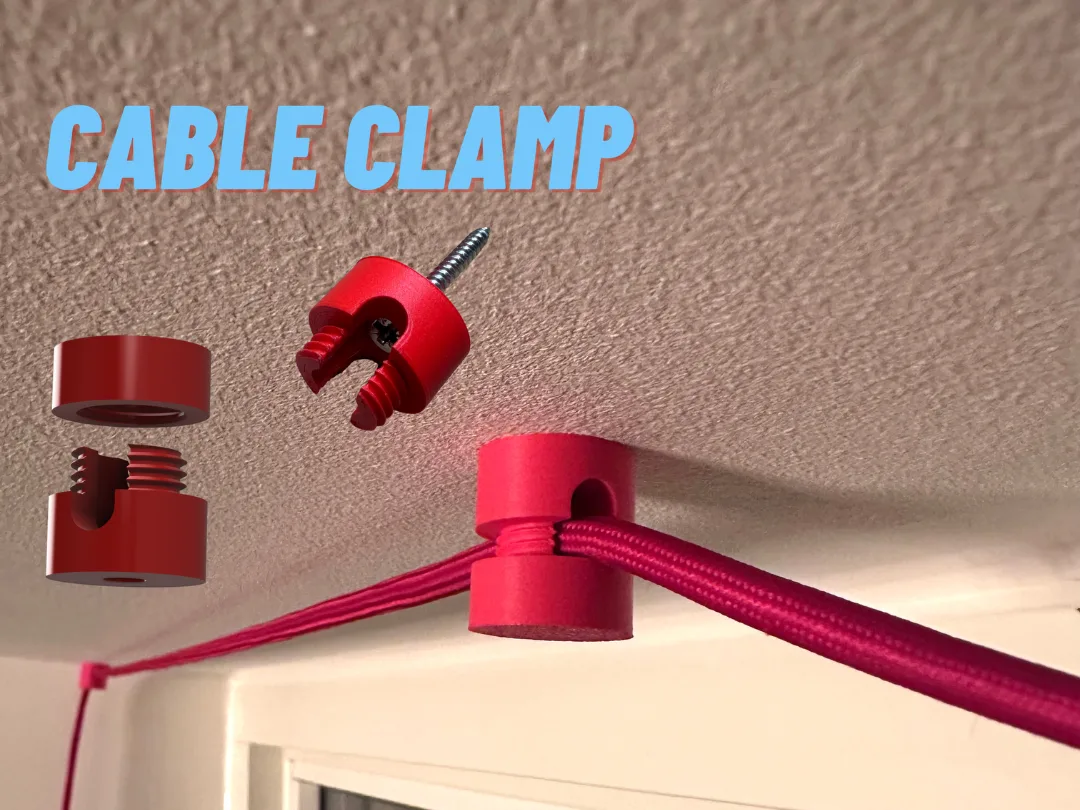 Gancho de pared y techo para cables