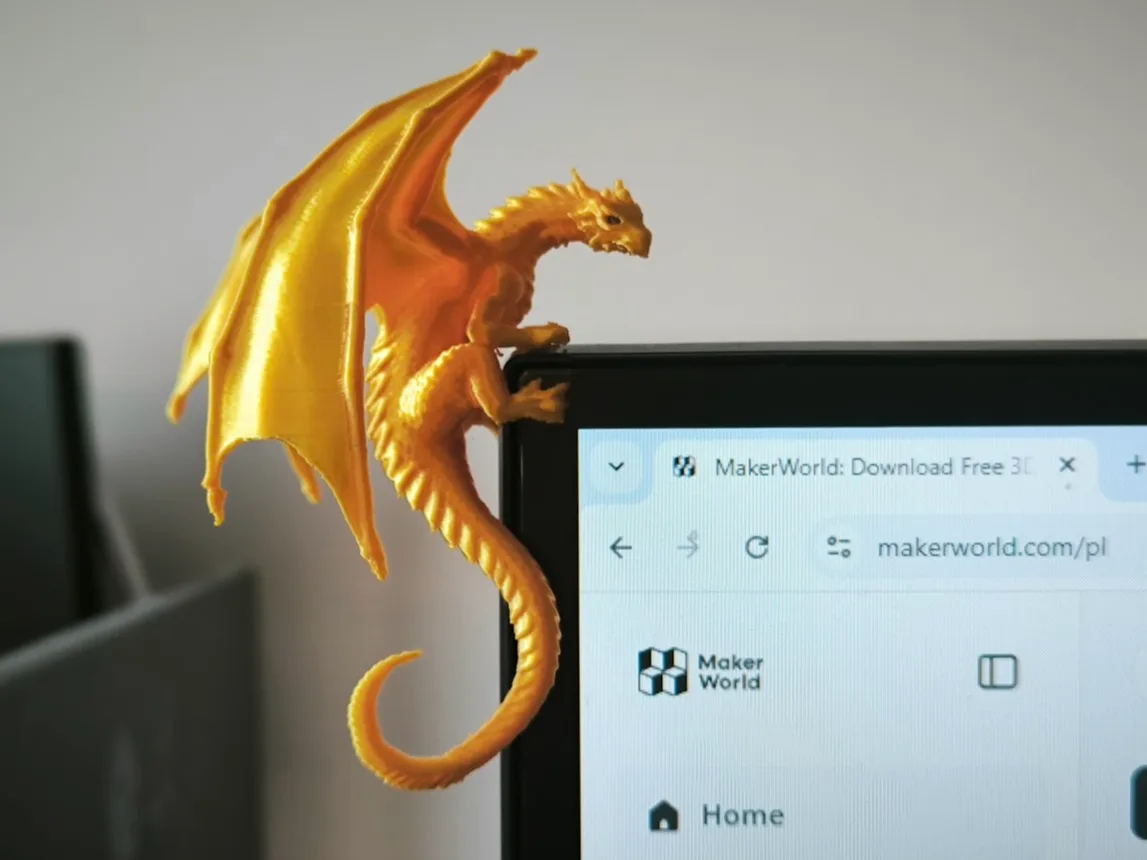 Dragón para el borde del monitor