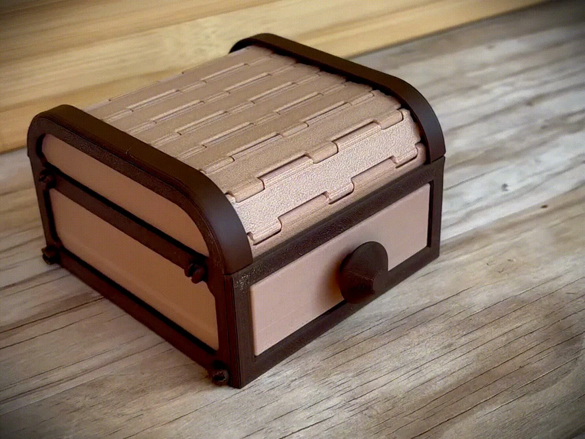 Caja con cortina enrollable