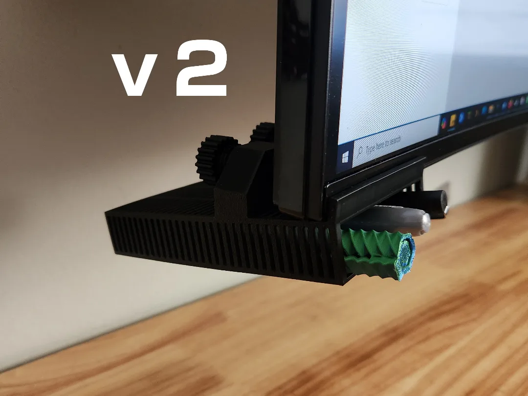 Portalápices para colgar debajo del monitor