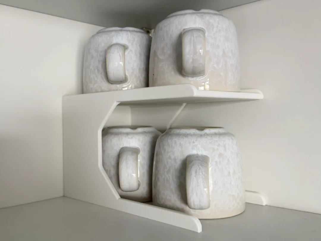 Repisa compacta para tazas