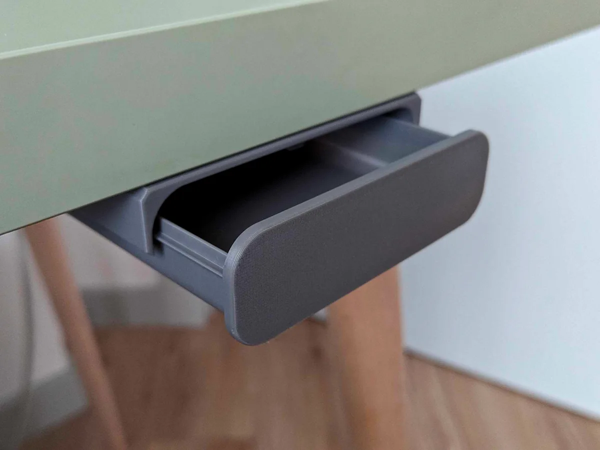 Cajón minimalista para abajo del escritorio