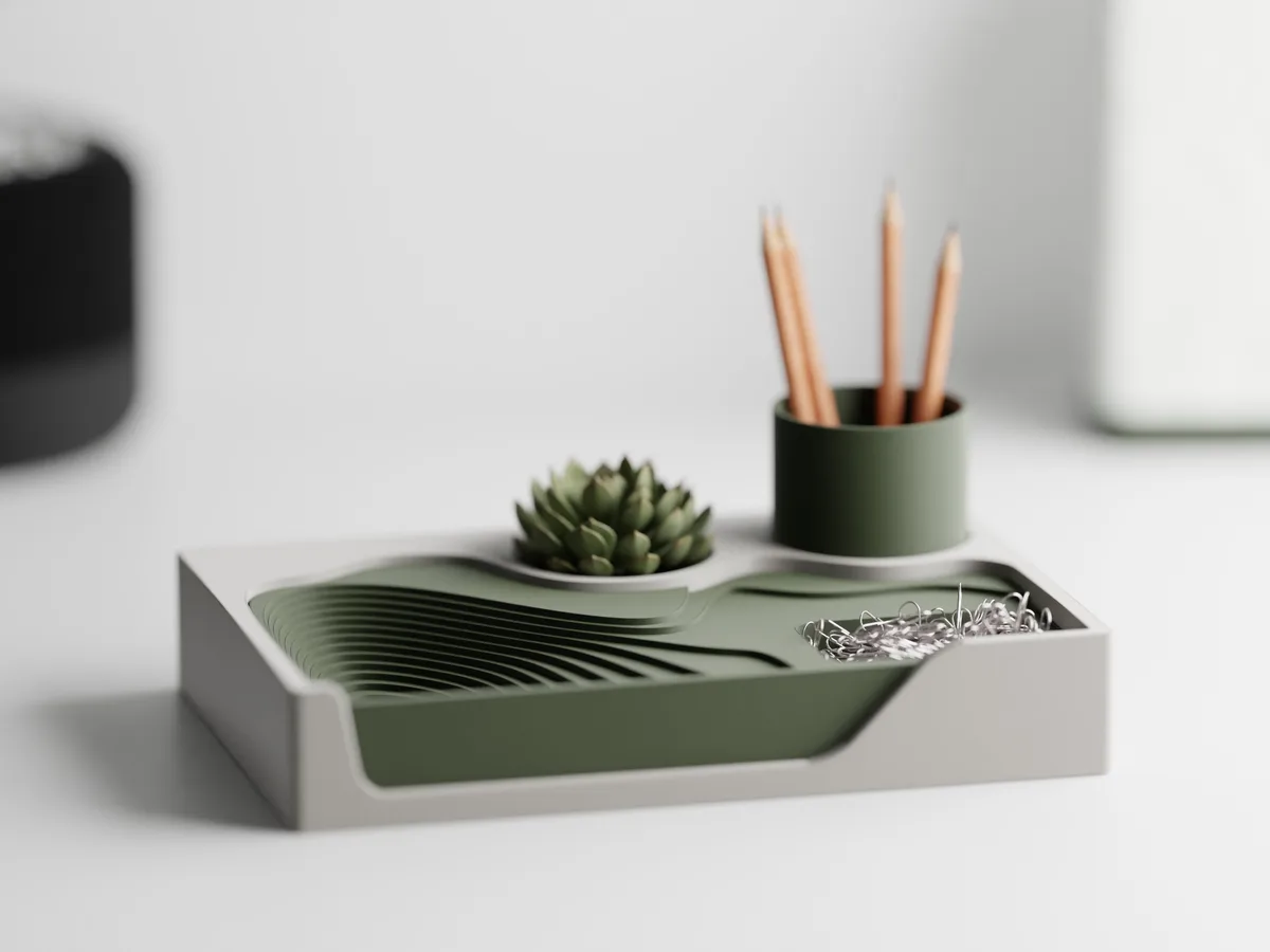 Organizador de escritorio escalonado
