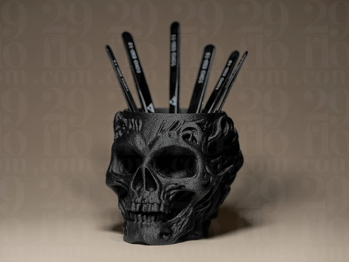 Organizador con forma de calavera