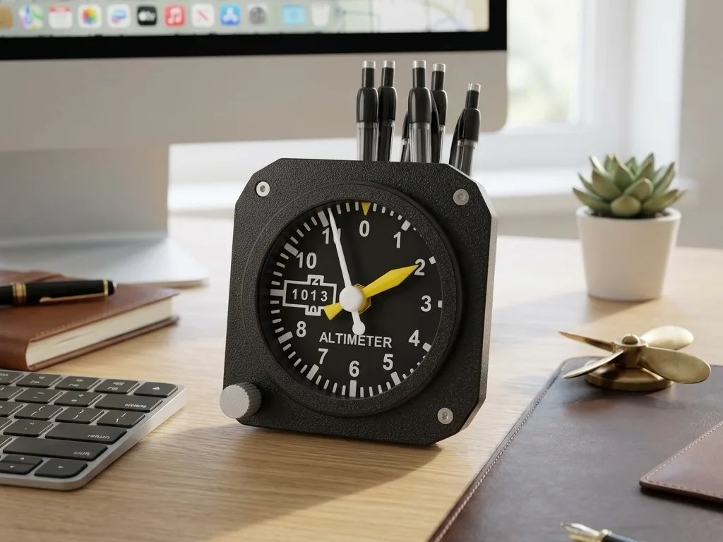 Reloj con cara de altímetro
