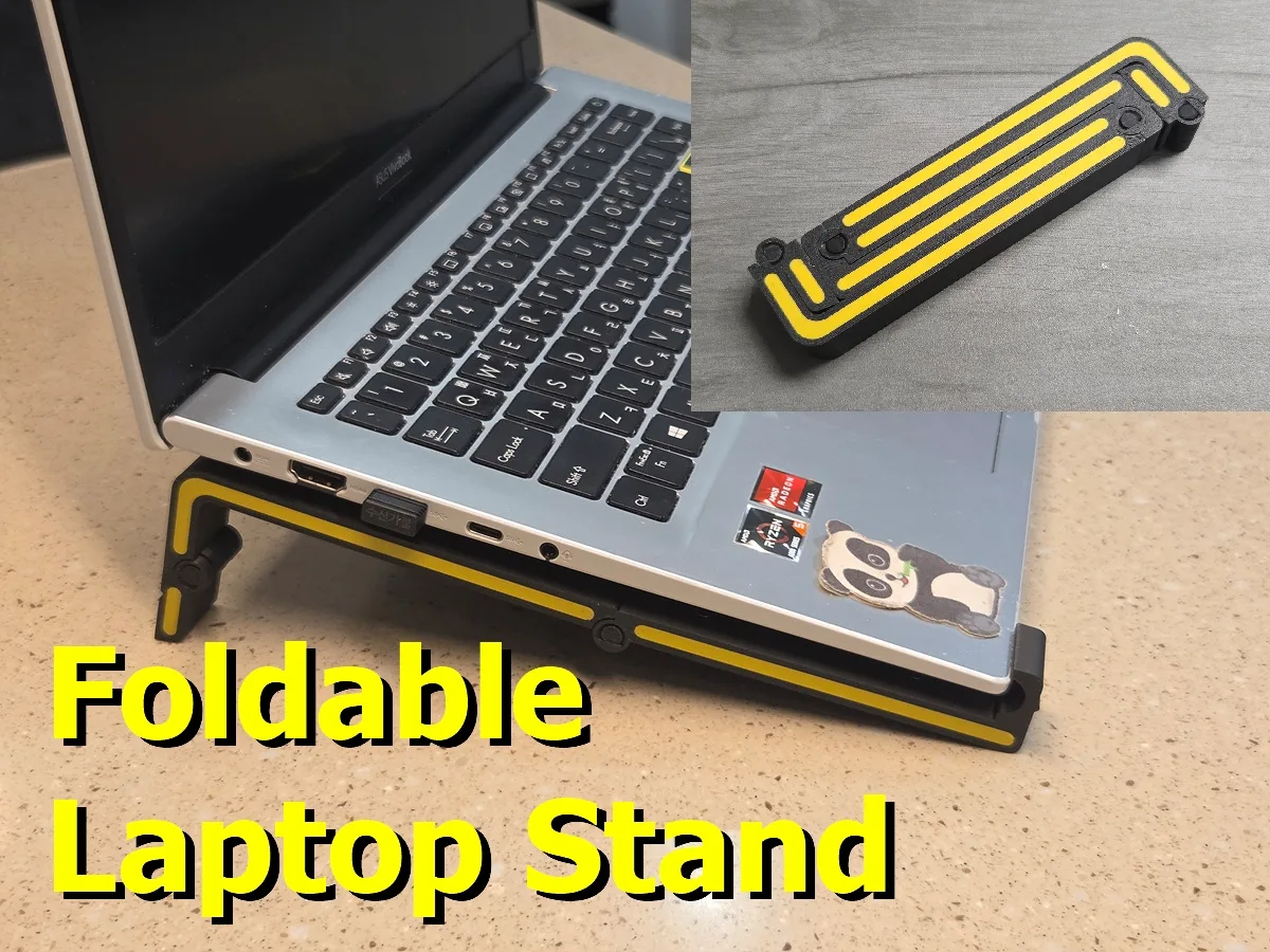 Soporte de notebook fino y plegable