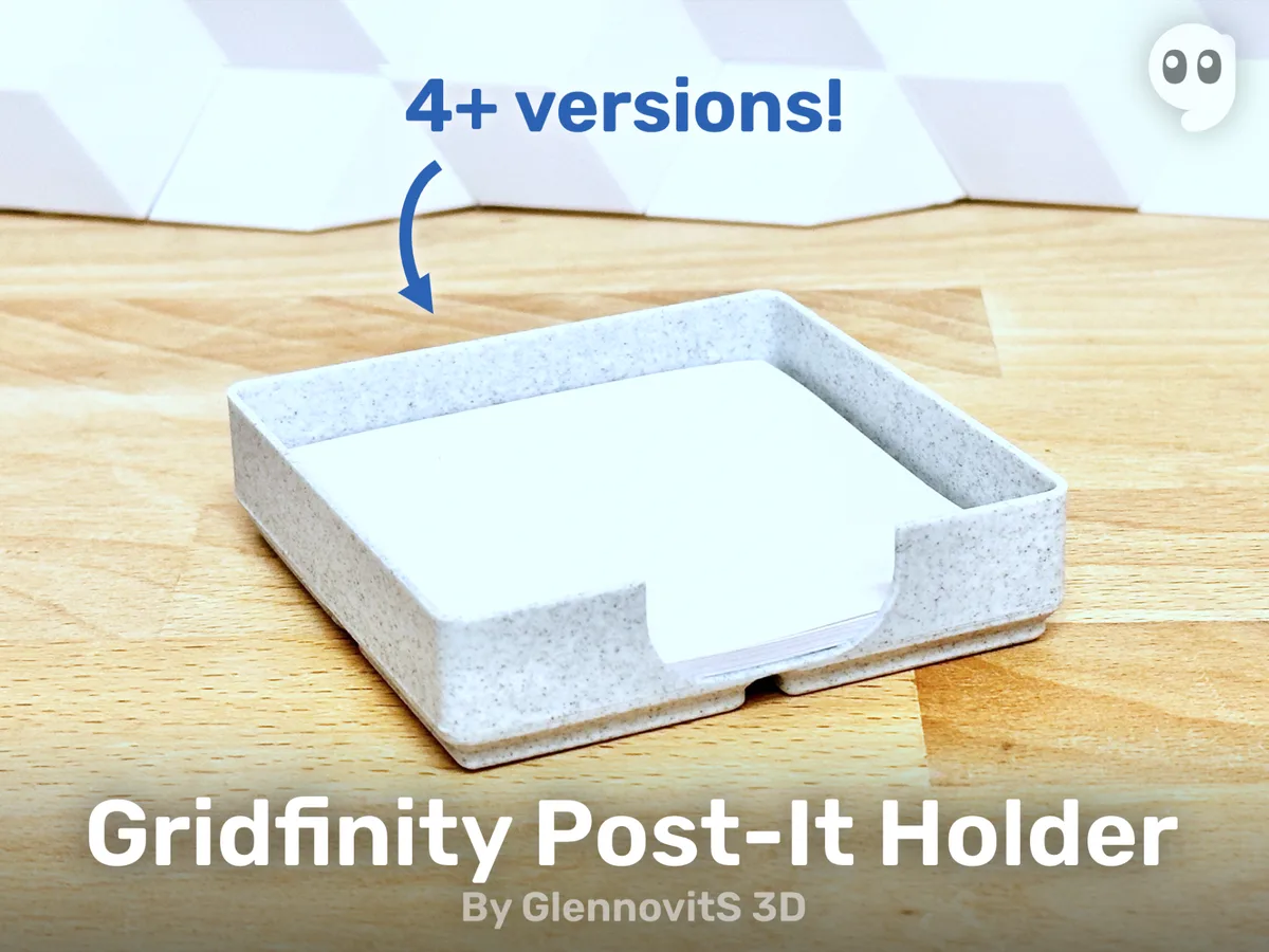Portanotas adhesivas del sistema Gridfinity