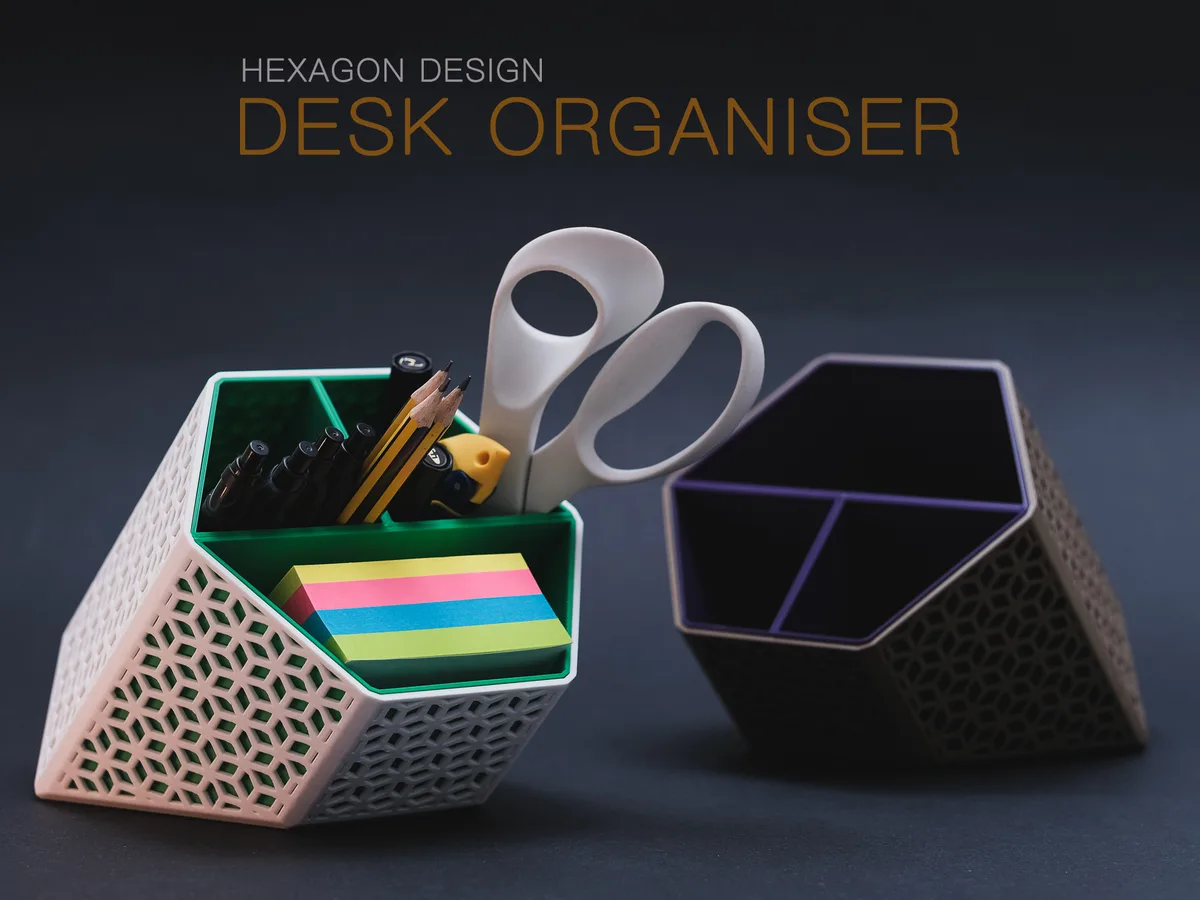 Organizador hexagonal de escritorio