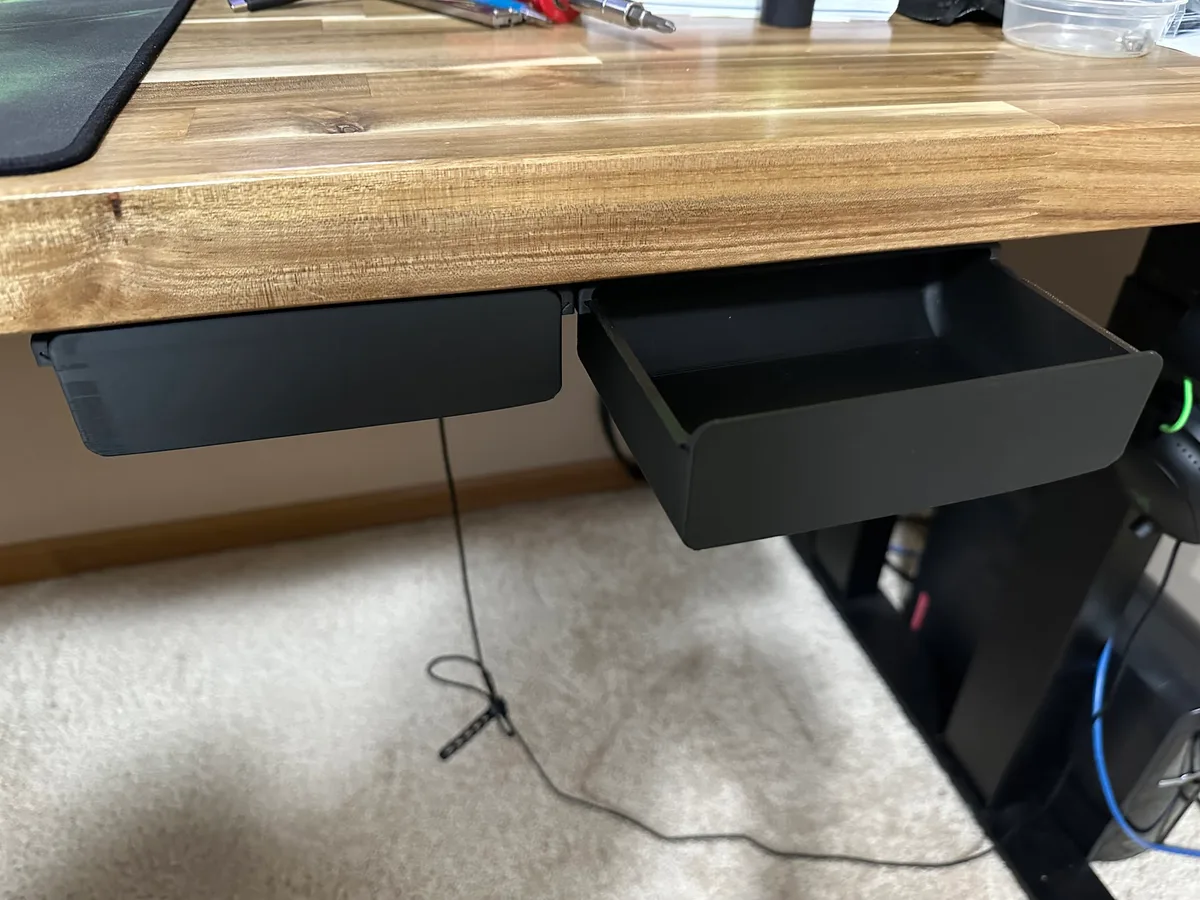 Cajón bajo escritorio a medida