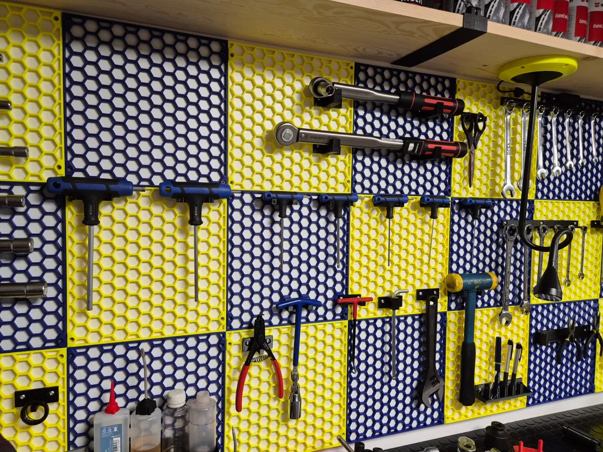 Panel de pared hexagonal
