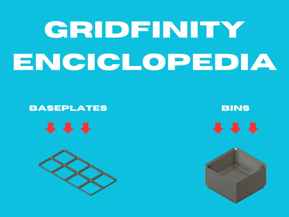 Juego de cajas del sistema Gridfinity