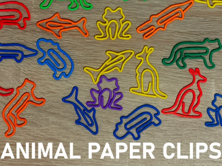 Clips de papel con forma de animal