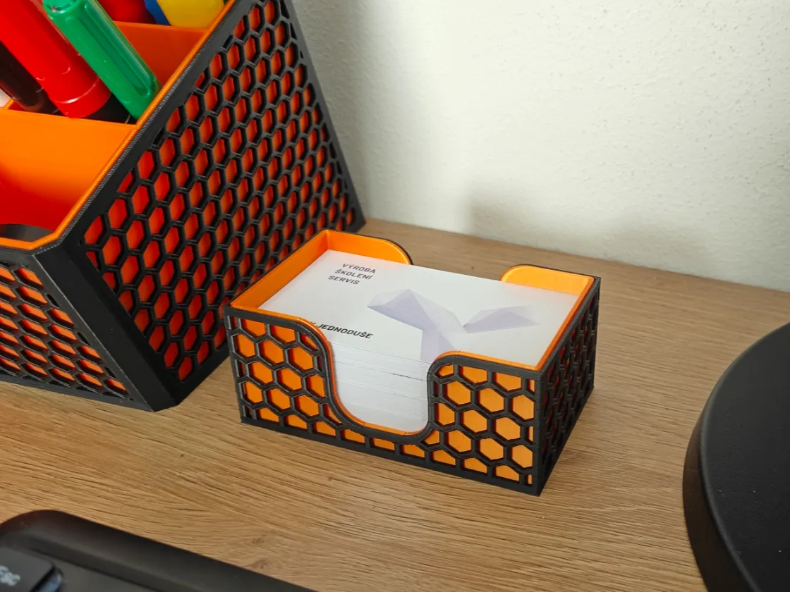 Tarjetero de panal para escritorio