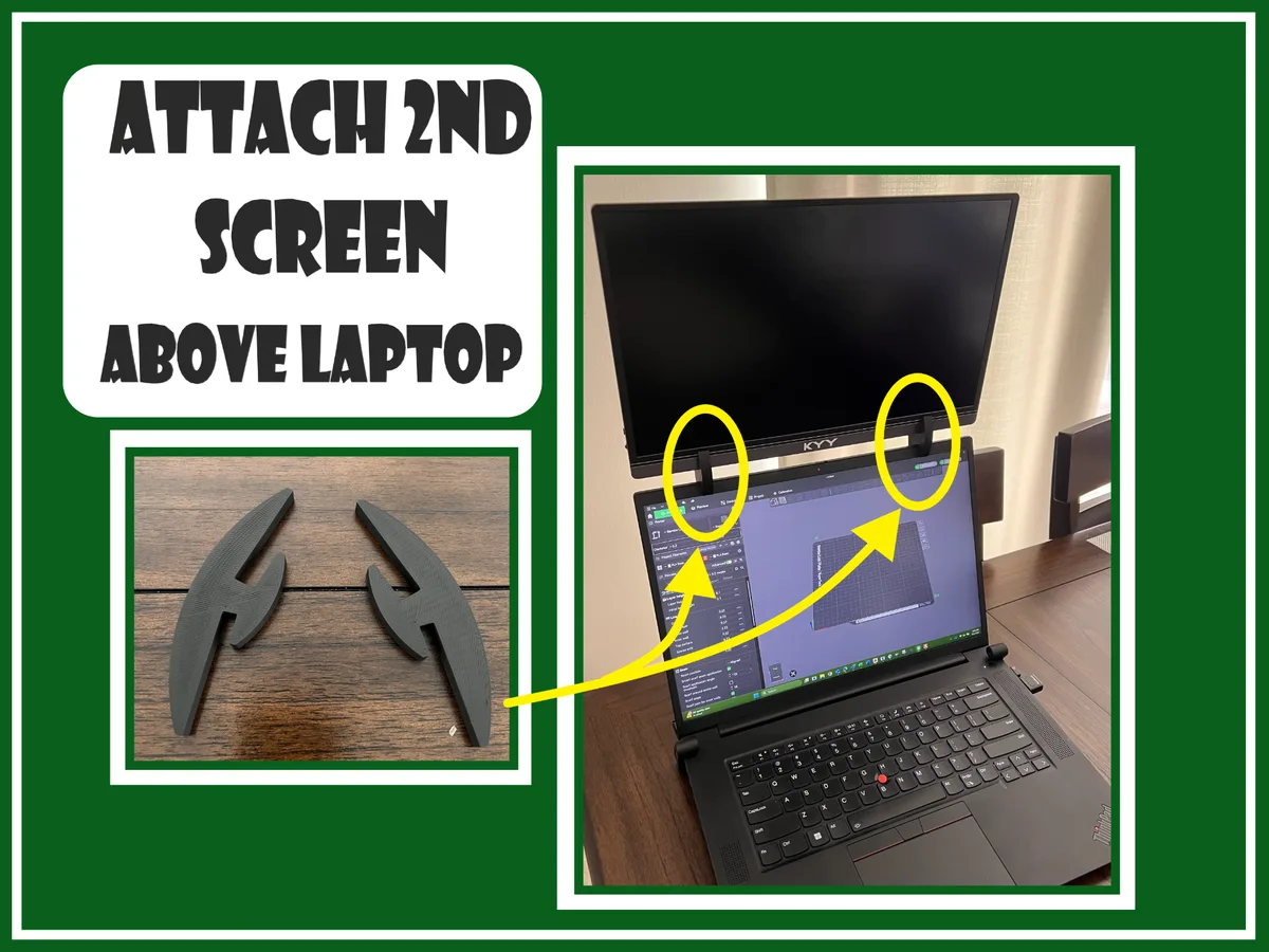 Soporte de segunda pantalla para notebook
