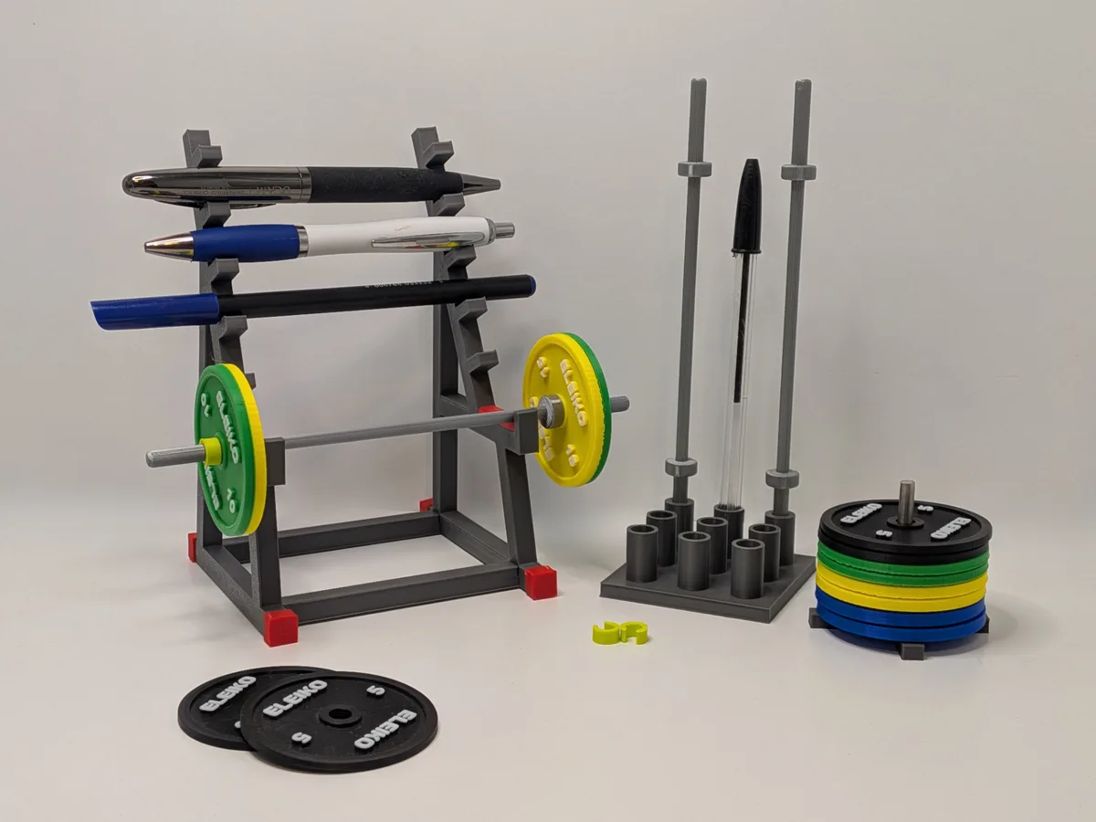 Portalápices de gimnasio