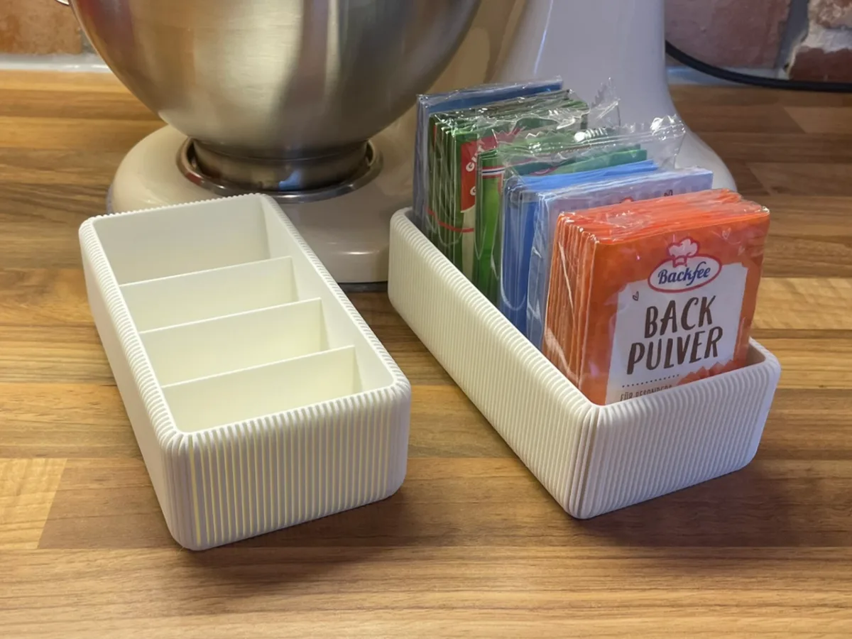 Organizador japandi para sobres de cocina
