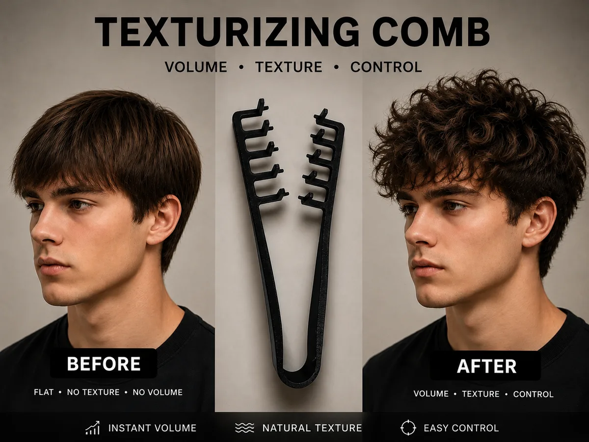 Peine texturizador de ondas