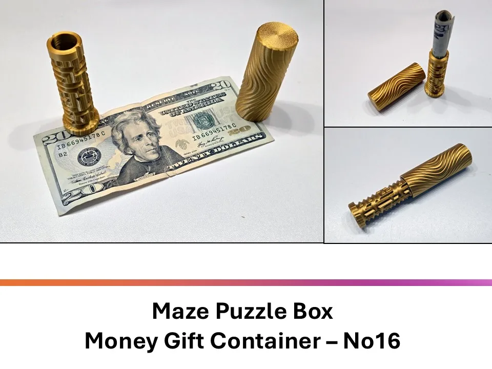 Caja laberinto para regalar plata