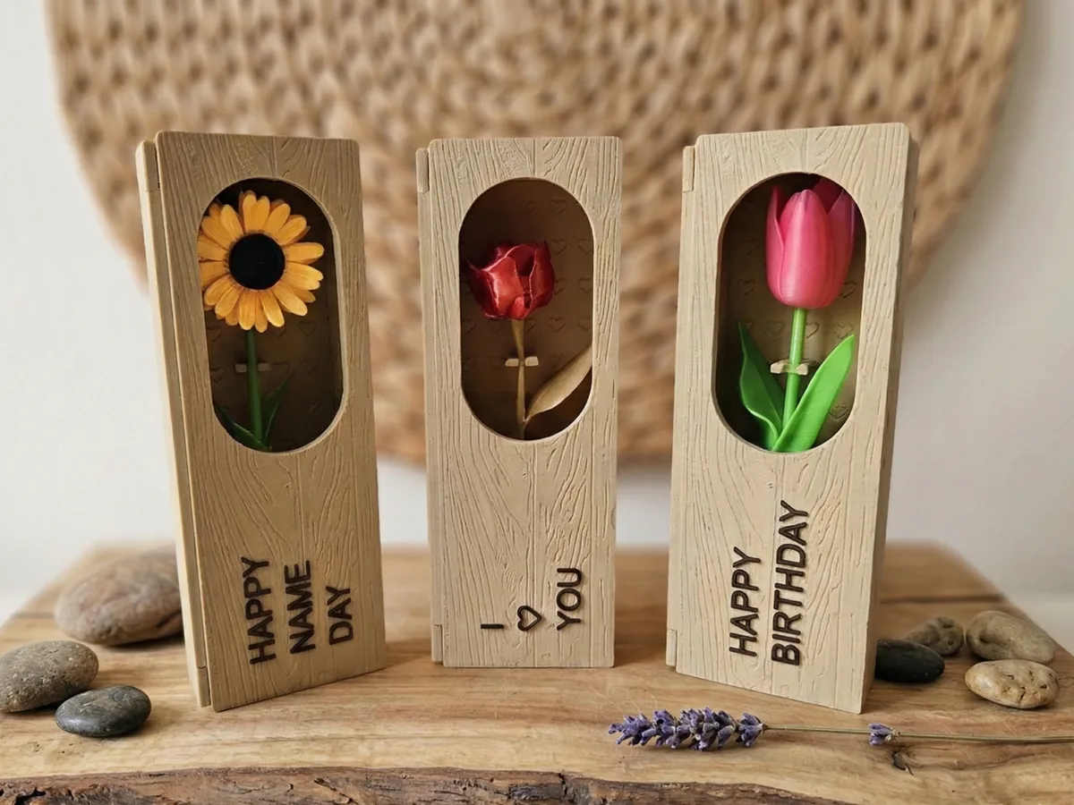Caja para una flor
