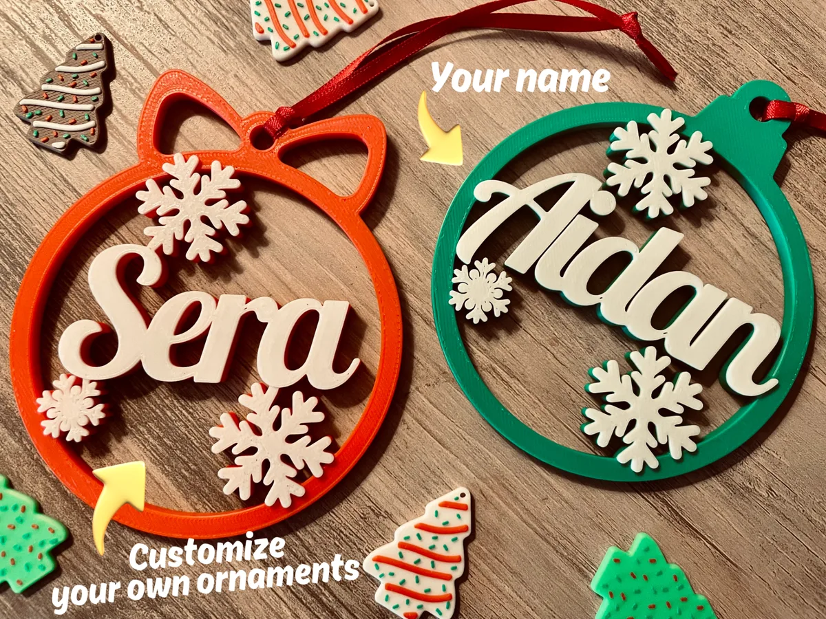 Adorno de Navidad con el nombre
