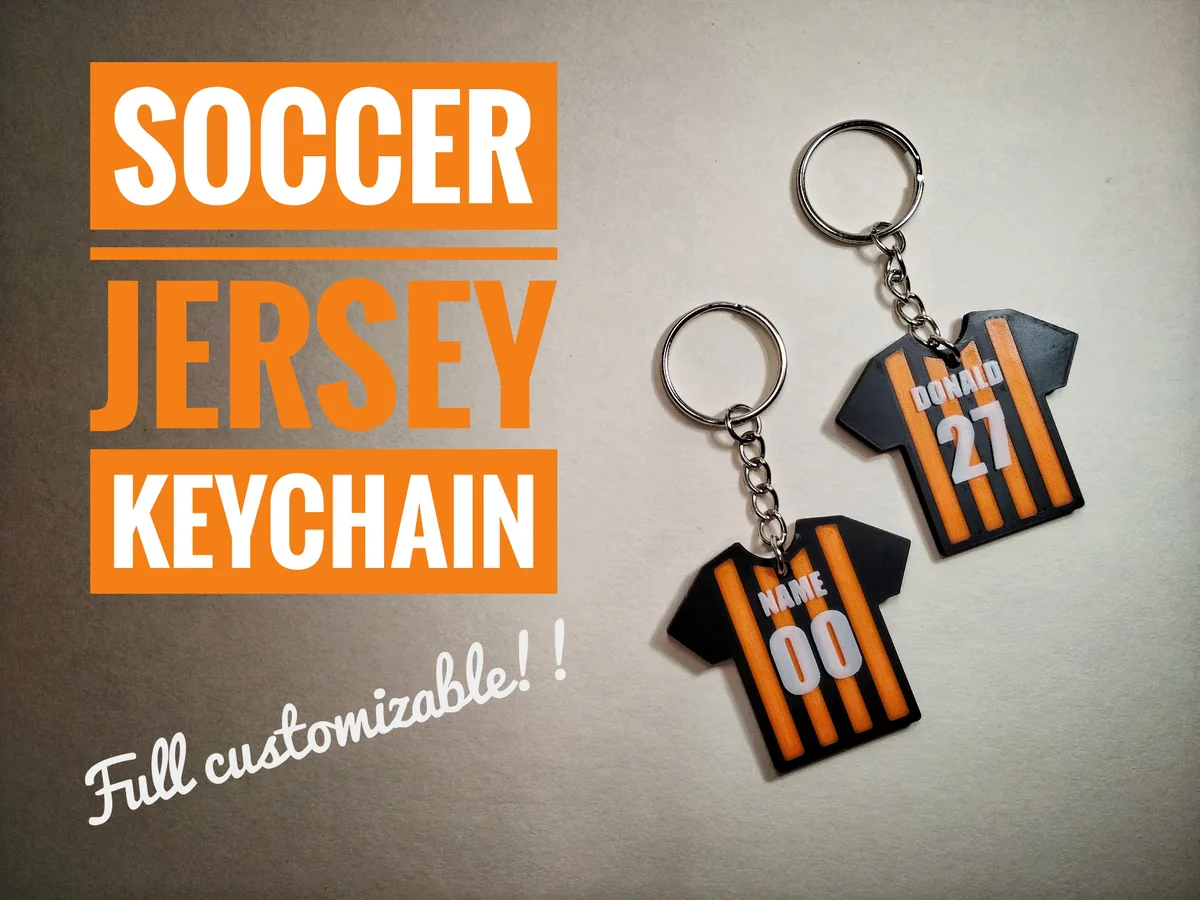 Llavero camiseta de fútbol personalizado