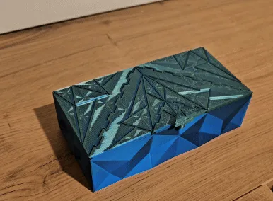 Caja origami de puertas giratorias