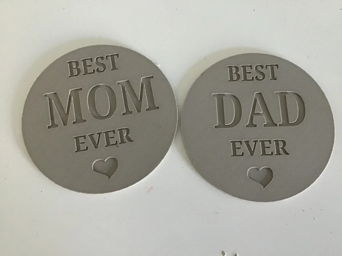 Posavasos para mamá y papá