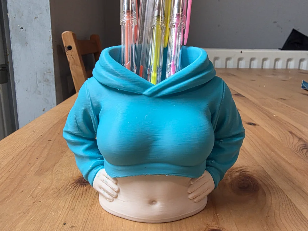 Maceta con forma de cuerpo