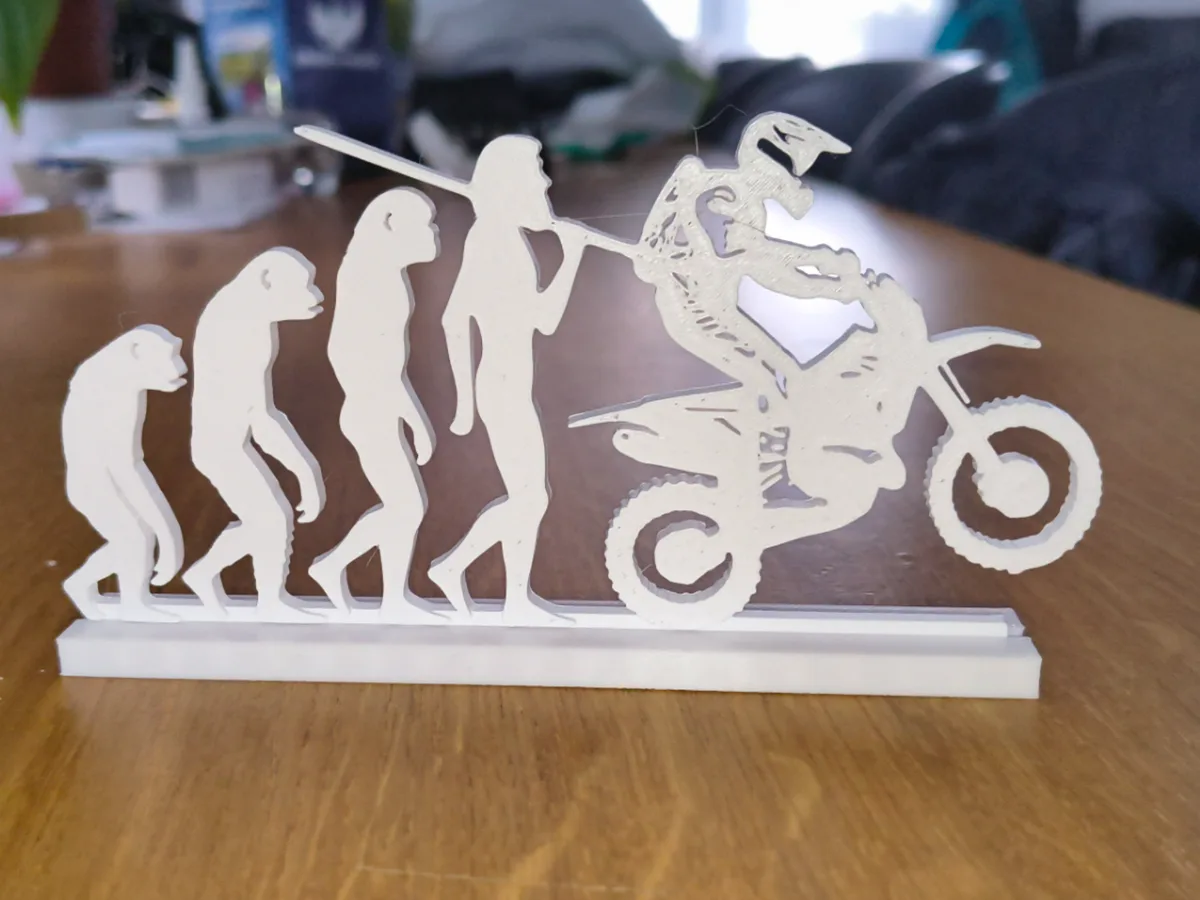 Cuadro de pared con siluetas de moto