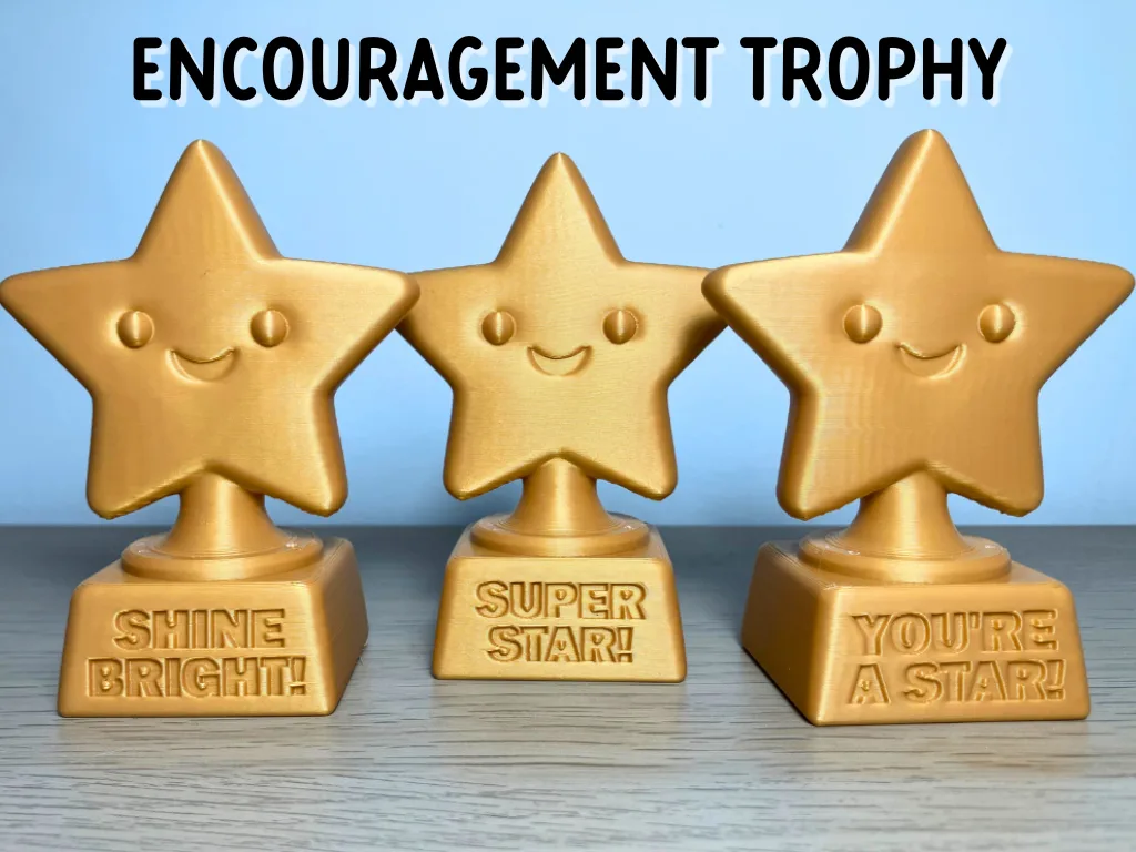 Trofeo de estrella sonriente