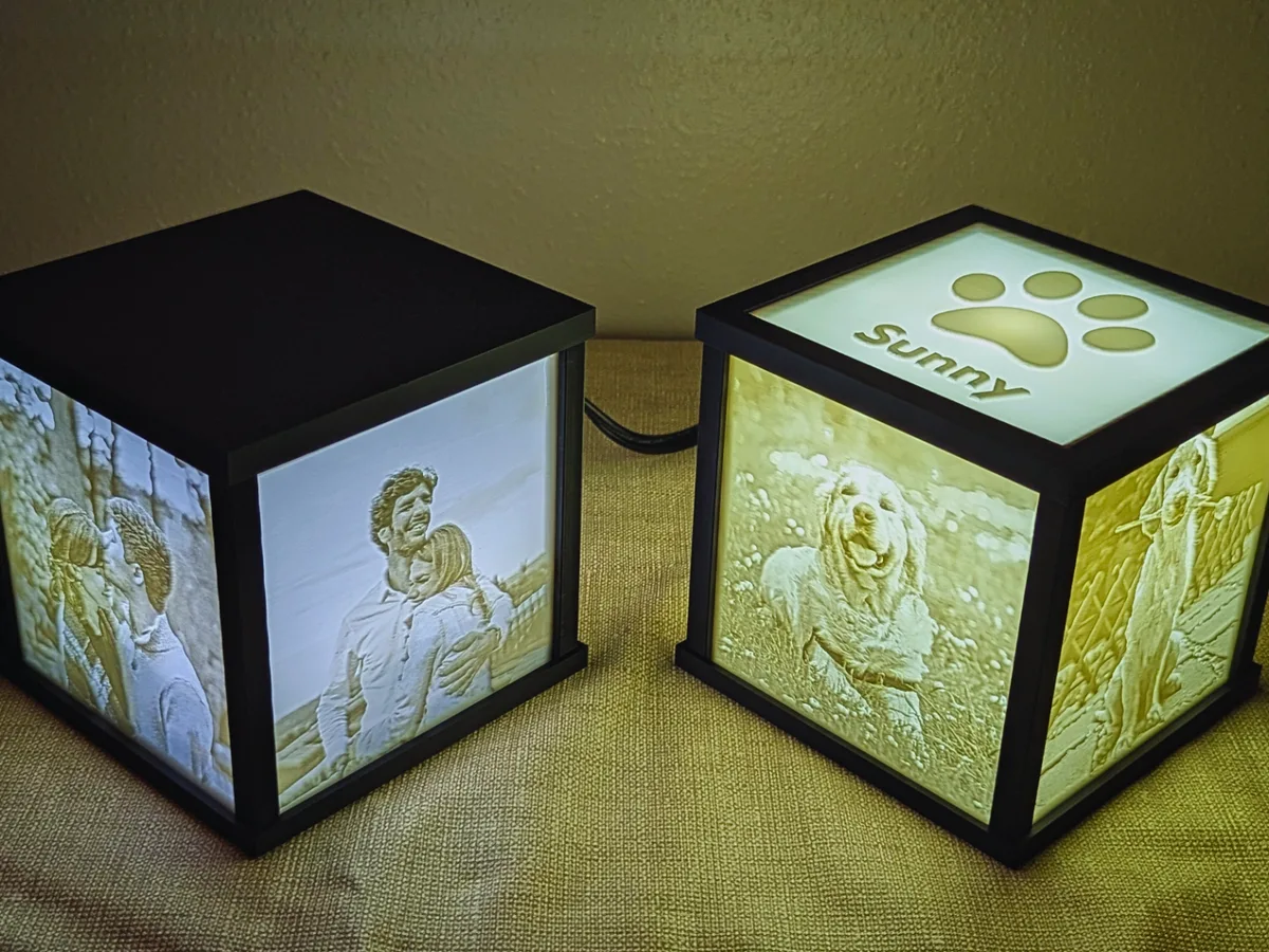 Caja de recuerdos con litofanía