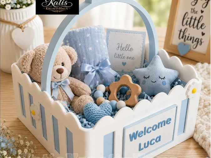 Canastita de regalo personalizada
