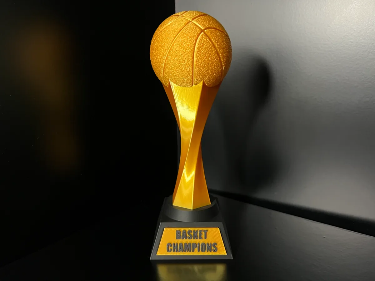 Trofeo de básquet personalizable