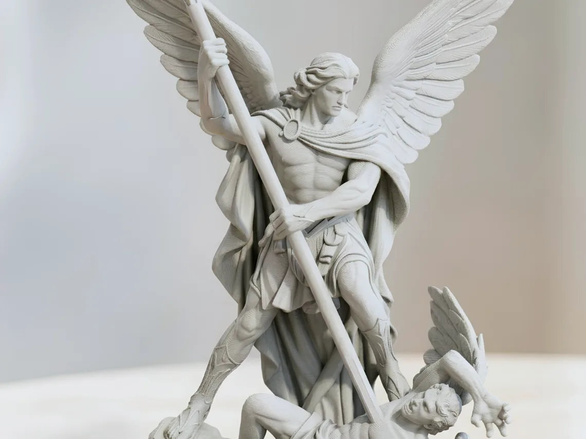 Figura de san Miguel arcángel