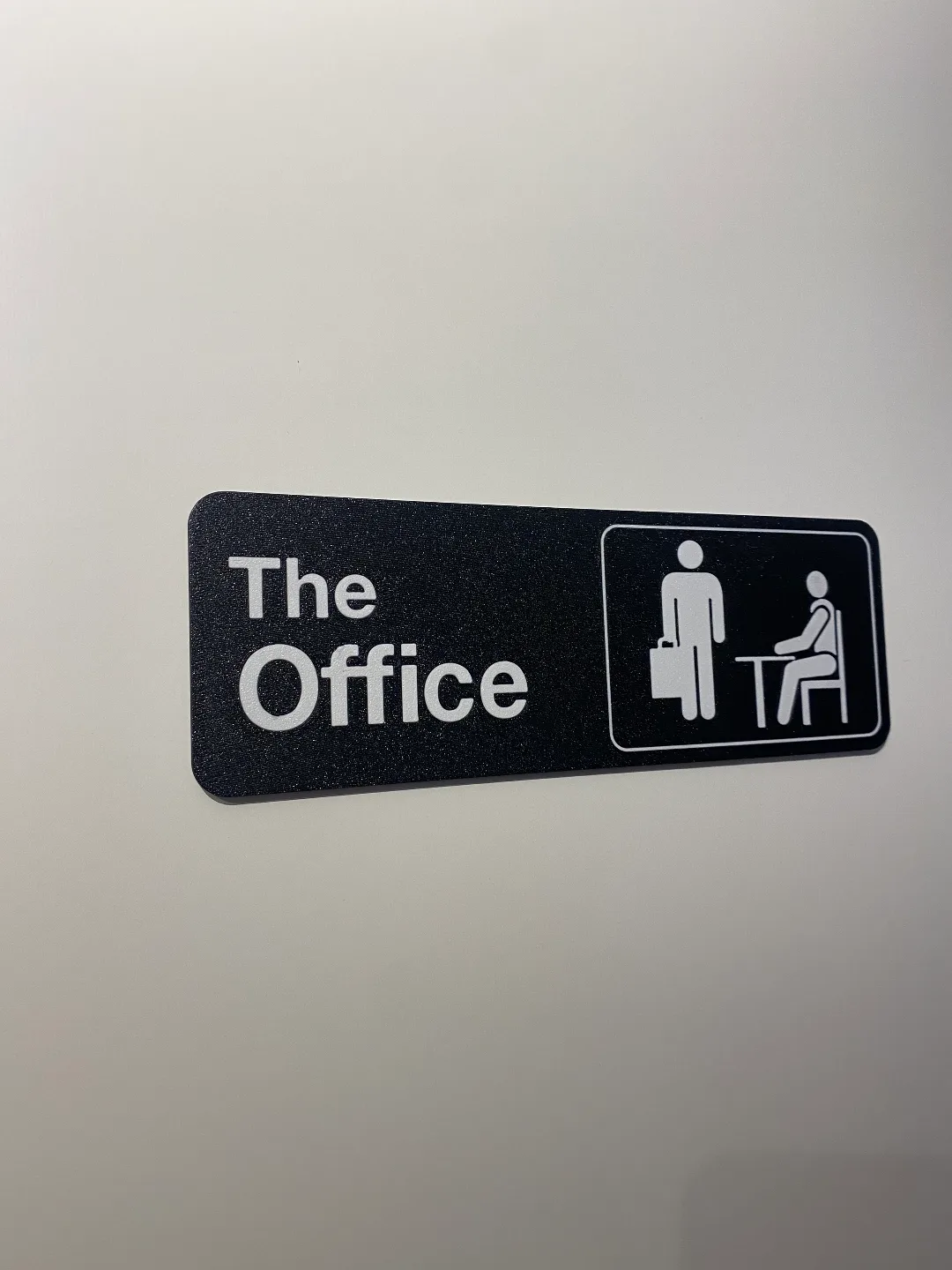 Cartel de puerta de oficina