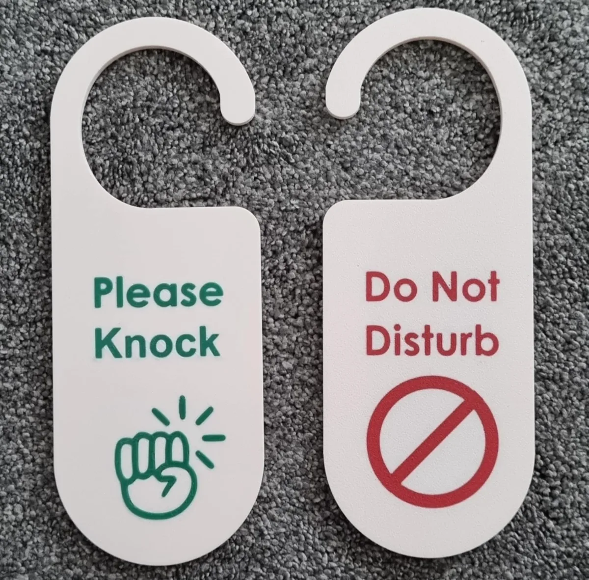 Cartel de no molestar para colgar de la puerta