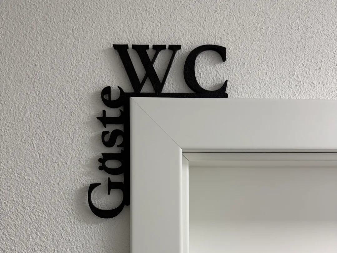 Cartel de baño para colgar sin agujeros