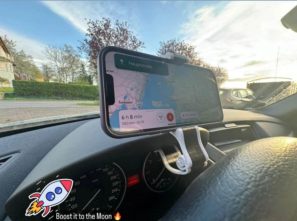 Pinza de celular para el tablero del auto