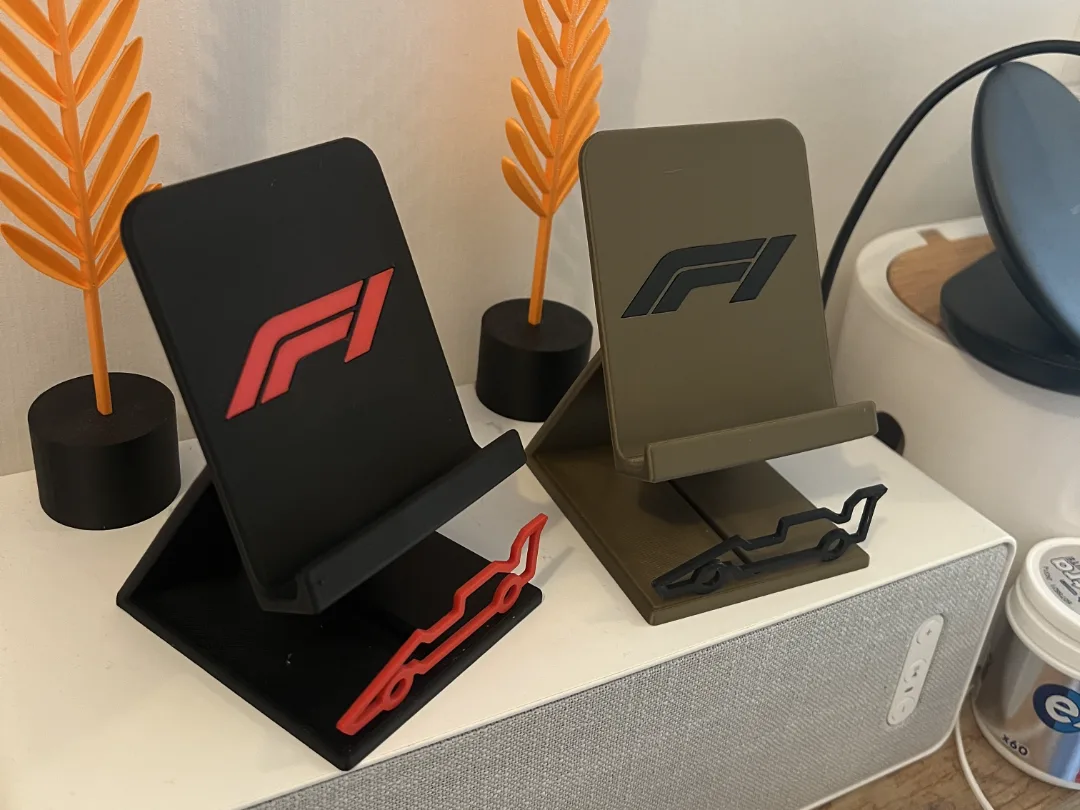 Soporte de celular con forma de auto de carrera
