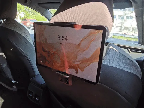 Soporte de tablet para el respaldo del auto