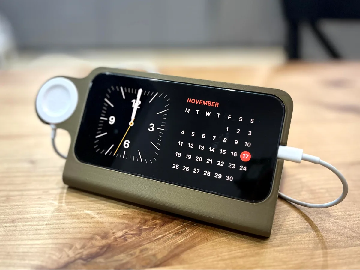 Dock de escritorio para celular y reloj