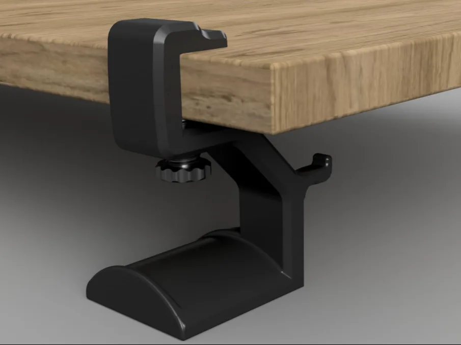 Colgador de auriculares con morsa