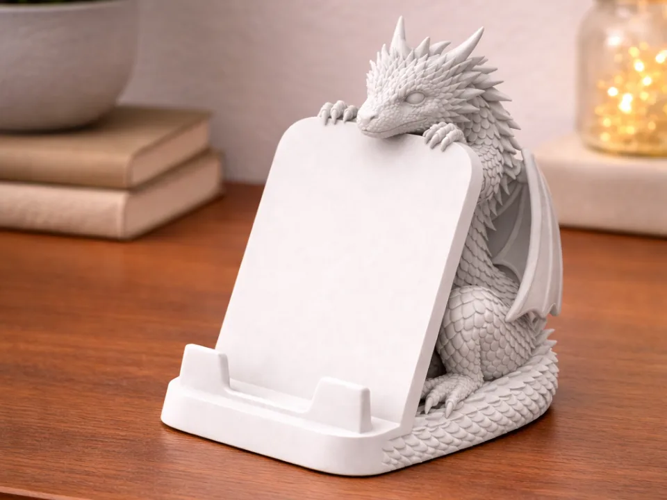 Soporte de celular con forma de dragón