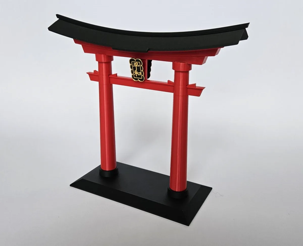 Soporte de auriculares con forma de portal japonés