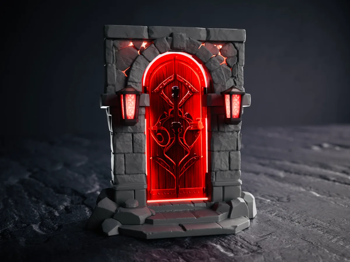 Soporte de celular con forma de portal