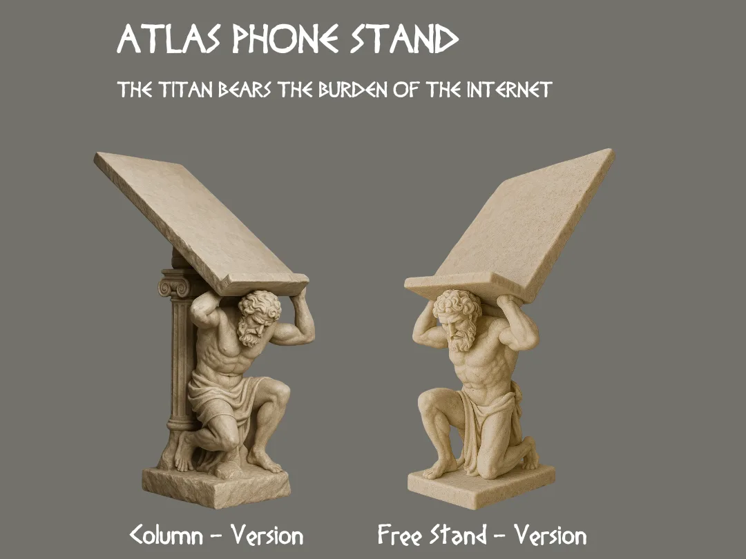 Soporte de celular con figura de titán